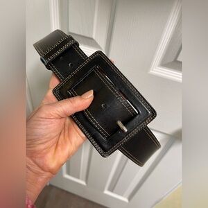 Women’s belt, black leather, Banana Republic. size Small